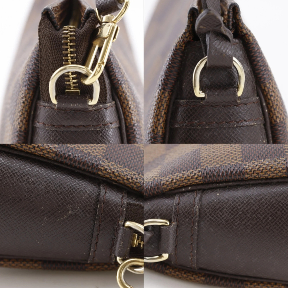 LOUIS VUITTON Authentic Brown Damier Canvas Pouch - Picture 9 of 15